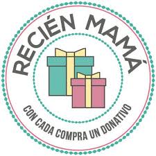 Logotipo de Recién mamá, con cada compra un donativo.